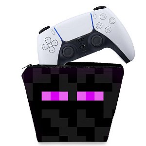 Capa PS5 Controle Case - Minecraft Enderman