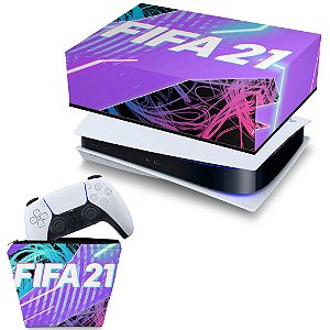 KIT PS5 Capa e Case Controle - FIFA 21