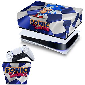 KIT PS5 Capa e Case Controle - Sonic