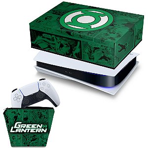 KIT PS5 Capa e Case Controle - Lanterna Verde Comics