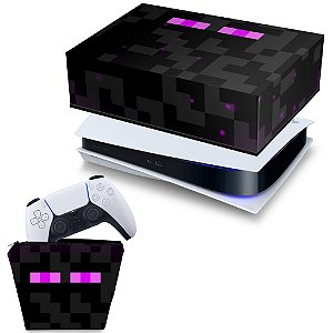 Skin para PS5 com Disco Minecraft Capa Jogo - Império da Impressão