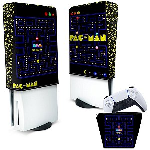 KIT Capa PS5 e Case Controle - Pac Man