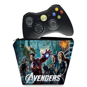 Capa Xbox 360 Controle Case - Avengers Vingadores