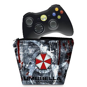 Capa Xbox 360 Controle Case - Resident Evil Umbrella