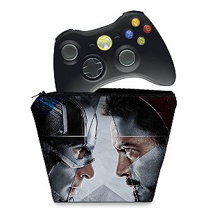 Capa Xbox 360 Controle Case - Capitão America B