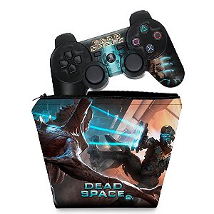 KIT Capa Case e Skin PS3 Controle - Dead Space 2