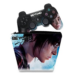 KIT Capa Case e Skin PS3 Controle - Beyond Two Souls