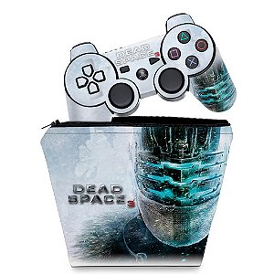 KIT Capa Case e Skin PS3 Controle - Dead Space 3