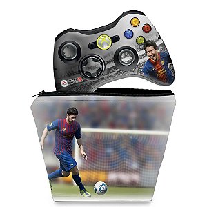 KIT Capa Case e Skin Xbox 360 Controle - Fifa 13