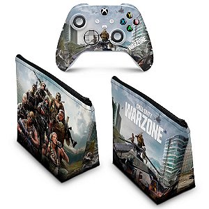 KIT Capa Case e Skin Xbox Series S X - Call of Duty Warzone