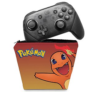 Capa Nintendo Switch Pro Controle Case - Pokémon Charmander