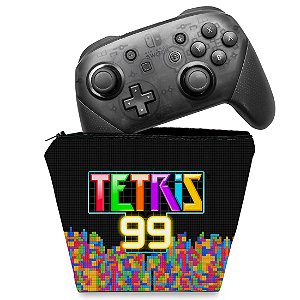 Capa Nintendo Switch Pro Controle Case - Tetris 99