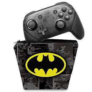 Capa Nintendo Switch Pro Controle Case - Batman Comics