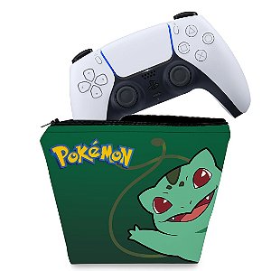 Capa PS5 Controle Case - Pokemon Bulbasaur