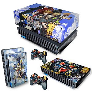 KIT PS2 Fat Skin e Capa Anti Poeira - Kingdom Hearts II 2