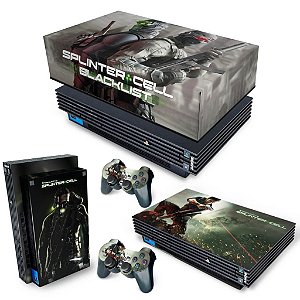 KIT PS2 Fat Skin e Capa Anti Poeira - Splinter Cell