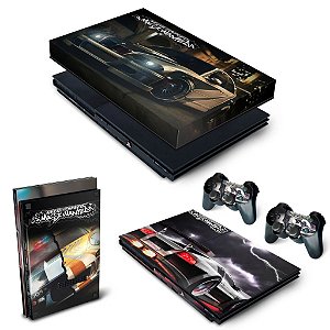KIT PS2 Slim Skin e Capa Anti Poeira - Need for Speed: Most Wanted