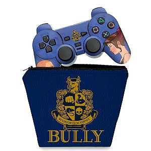 KIT Capa Case e Skin PS2 Controle - Bully