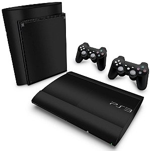 PS3 Super Slim Skin - Preto Fosco Mate