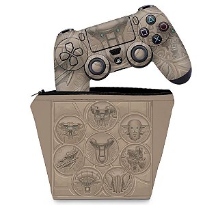 KIT Capa Case e Skin PS4 Controle  - Shadow Of The Colossus
