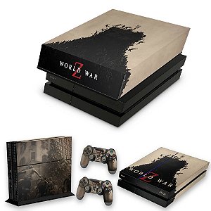 KIT PS4 Fat Skin e Capa Anti Poeira - World War Z