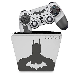 KIT Capa Case e Skin PS4 Controle  - Batman Arkham - Special Edition