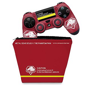 KIT Capa Case e Skin PS4 Controle  - The Metal Gear Solid 5 Special Edition