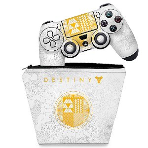 KIT Capa Case e Skin PS4 Controle  - Limited Edition Destiny