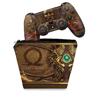 KIT Capa Case e Skin PS4 Controle  - Pandora'S Box God Of War