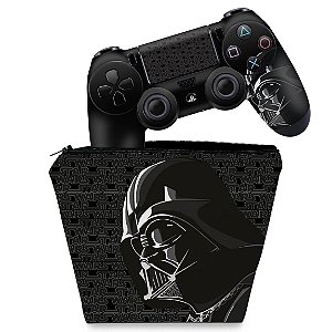 KIT Capa Case e Skin PS4 Controle  - Star Wars Battlefront Especial Edition