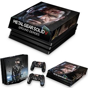 KIT PS4 Pro Skin e Capa Anti Poeira - Metal Gear Solid V