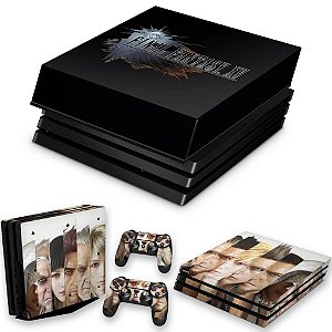 KIT PS4 Pro Skin e Capa Anti Poeira - Final Fantasy Xv #A