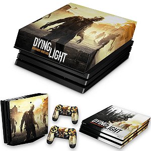 KIT PS4 Pro Skin e Capa Anti Poeira - Dying Light