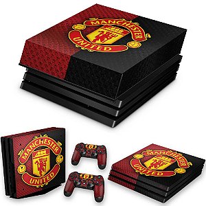 KIT PS4 Pro Skin e Capa Anti Poeira - Manchester United