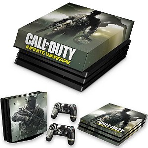 KIT PS4 Pro Skin e Capa Anti Poeira - Call Of Duty: Infinite Warfare