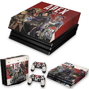 KIT PS4 Pro Skin e Capa Anti Poeira - Apex Legends