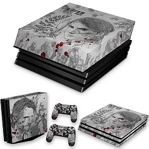 KIT PS4 Pro Skin e Capa Anti Poeira - The Last Of Us Part 2 Ii