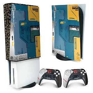 KIT PS5 Skin e Capa Anti Poeira - Cyberpunk 2077 Bundle