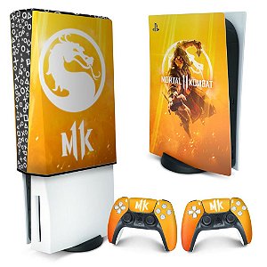 KIT PS5 Skin e Capa Anti Poeira - Mortal Kombat 11