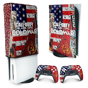 KIT PS5 Skin e Capa Anti Poeira - Call Of Duty Cold War