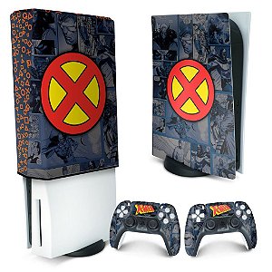 KIT PS5 Skin e Capa Anti Poeira - X-Men Comics