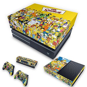 KIT Xbox One Fat Skin e Capa Anti Poeira - The Simpsons