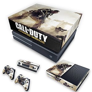 KIT Xbox One Fat Skin e Capa Anti Poeira - Call of Duty Advanced Warfare