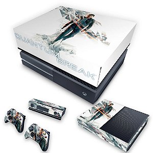 KIT Xbox One Fat Skin e Capa Anti Poeira - Quantum Break