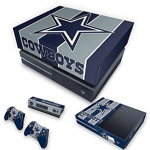 KIT Xbox One Fat Skin e Capa Anti Poeira - Dallas Cowboys NFL