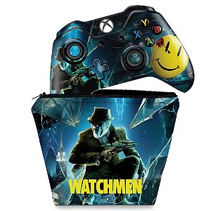 KIT Capa Case e Skin Xbox One Fat Controle - Watchmen