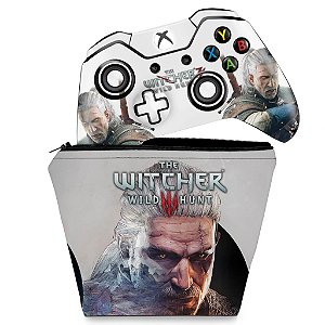 KIT Capa Case e Skin Xbox One Fat Controle - The Witcher 3 #B
