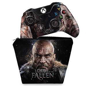 KIT Capa Case e Skin Xbox One Fat Controle - Lords of the Fallen