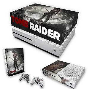 KIT Xbox One S Slim Skin e Capa Anti Poeira - Tomb Raider