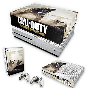 KIT Xbox One S Slim Skin e Capa Anti Poeira - Call of Duty Advanced Warfare